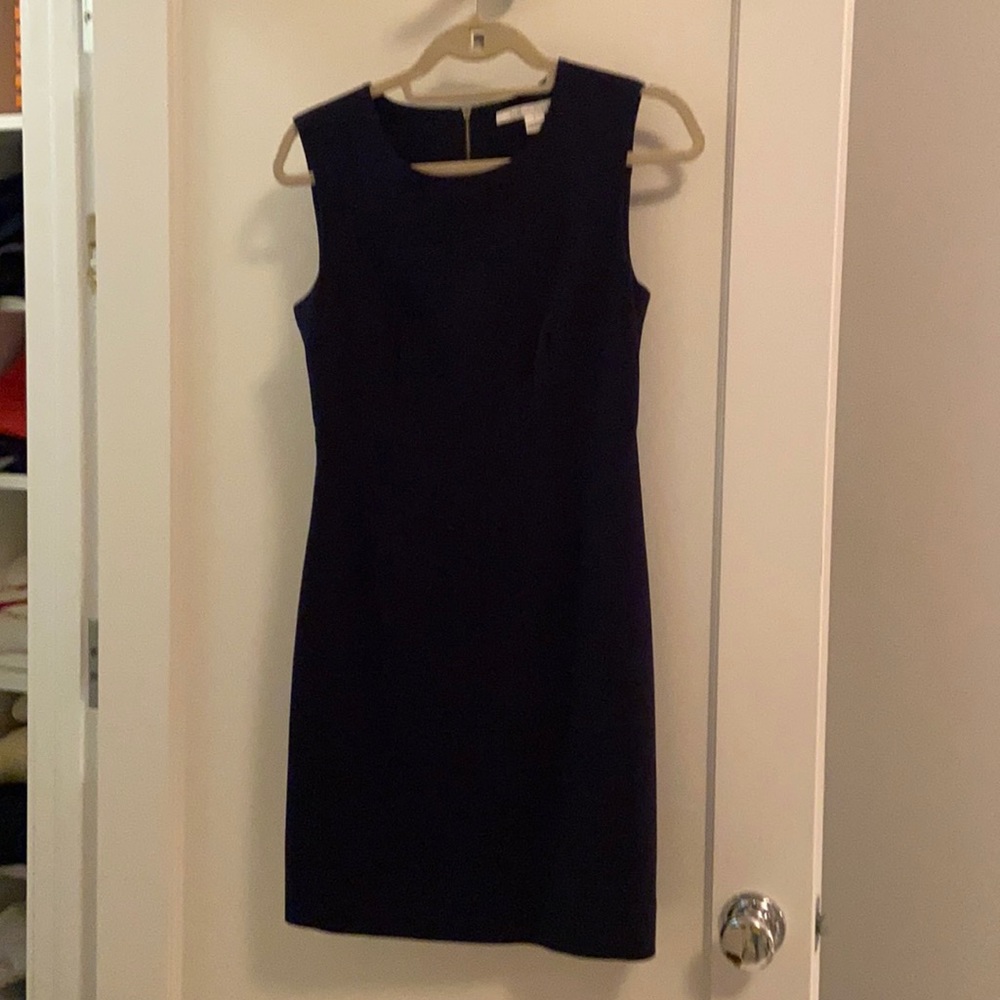 DVF navy dress